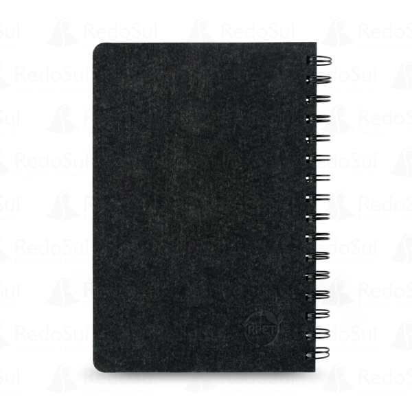 Caderno personalizado em feltro reciclado com argolas Caderno personalizado em feltro reciclado com argolas